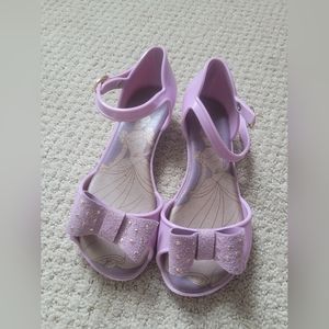 Mini Melissa Grenedene Cinderella shoes sz 12 Girls